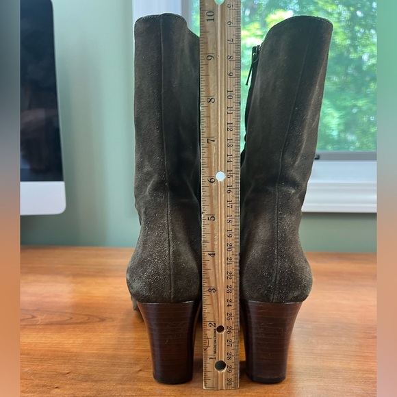 Robert Clergerie Green Suede Boots Sz 10 - Picture 11 of 15